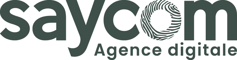 Logo de l'agence Saycom en vert